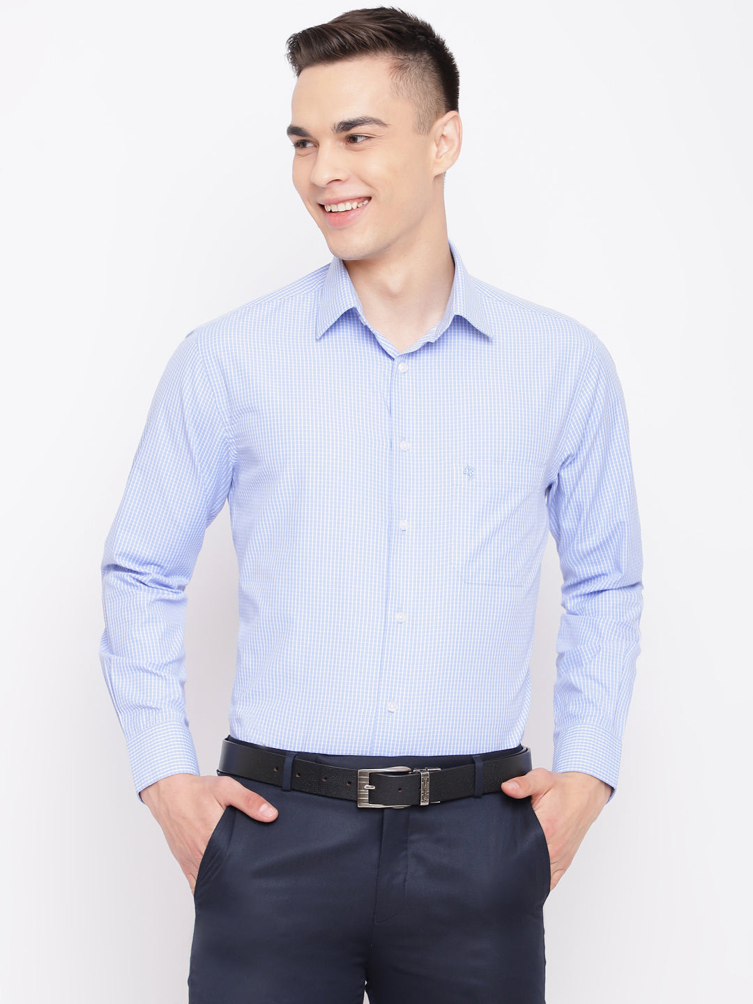 Cantabil Mens Sky Blue Shirt (7068885647499)