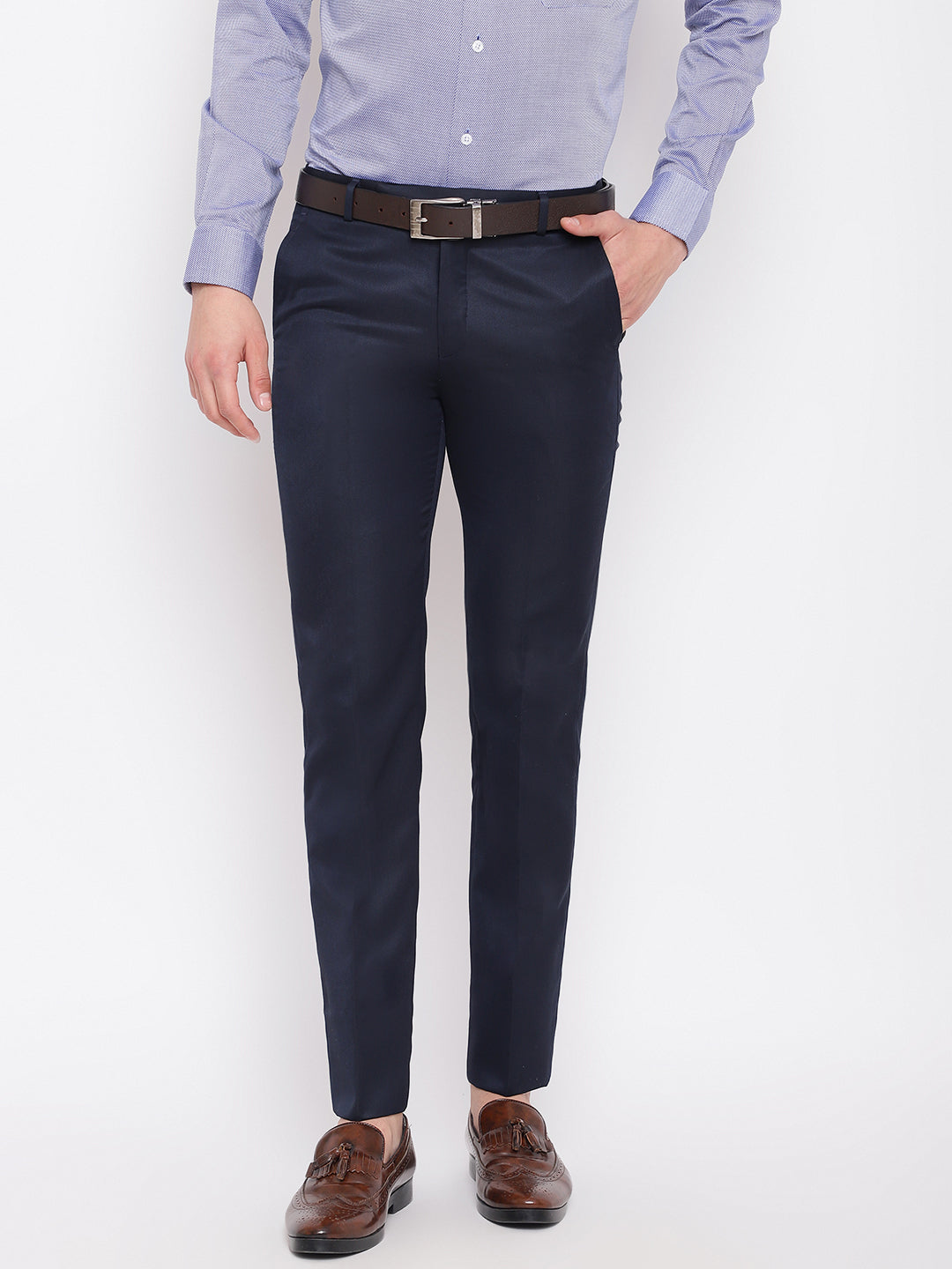 Cantabil Mens Navy Trouser (7069518168203)