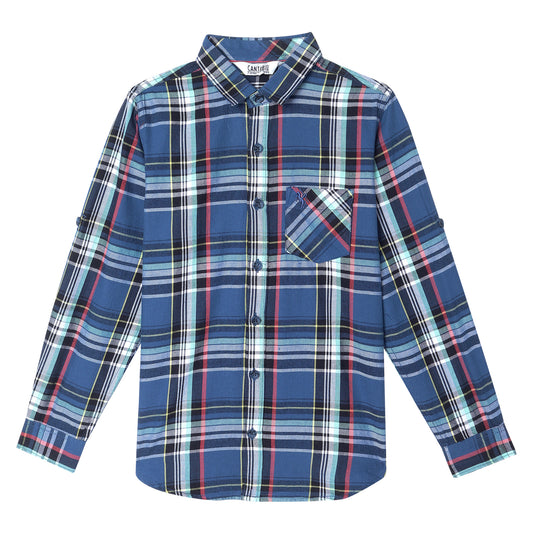 Cantabil Boys Navy Blue Shirt (7087091777675)