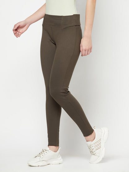 Cantabil Ladies Olive Jegging (6821782880395)