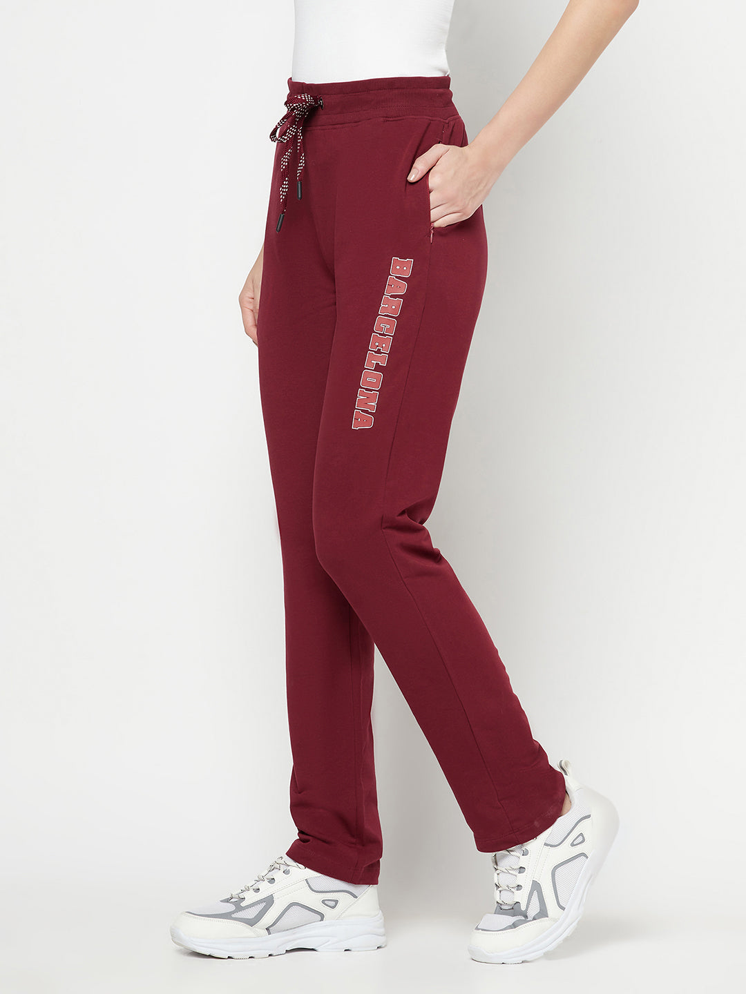 Cantabil Women's Wine Track Pant (6822506791051)