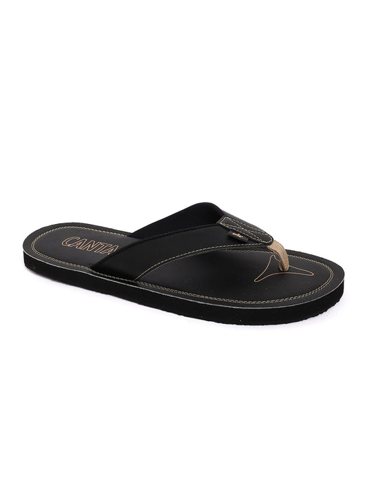 Cantabil Men Black Slipper (7067464204427)