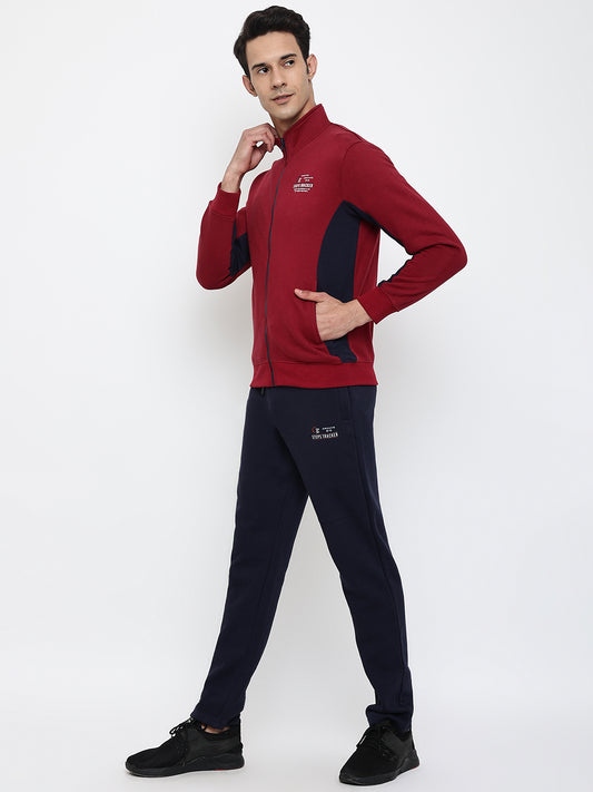 Cantabil Men Maroon Tracksuit (7047862485131)