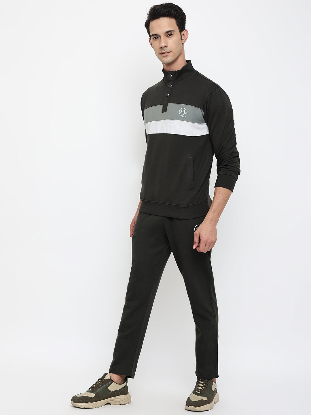 Cantabil Men Olive Tracksuit (7047866548363)