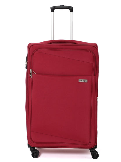 Cantabil Red Soft 28 Inch Trolly Bag (7067948286091)