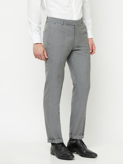 Cantabil Men's Grey Formal Trousers (6827923439755)