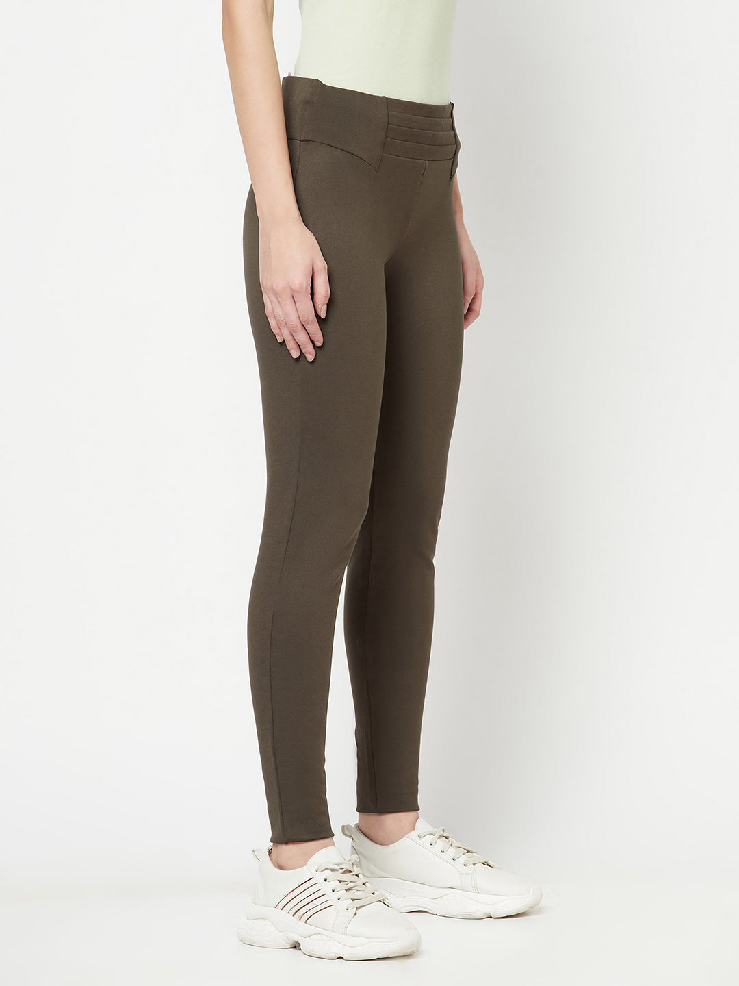 Cantabil Ladies Olive Jegging (6821782880395)