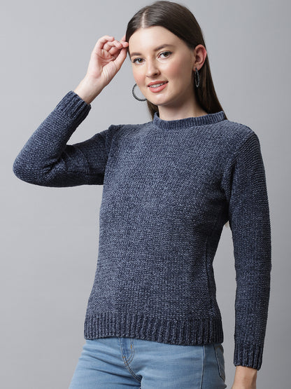 Cantabil Womens Blue Sweater (6994717966475)