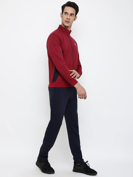 Cantabil Men Maroon Tracksuit (7047862485131)