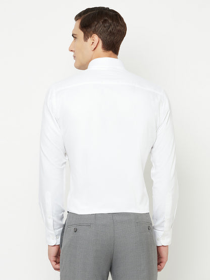 Cantabil Men's White Formal Shirt (6827835687051)