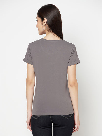 Cantabil Women's Grey T-Shirts (6822459801739)