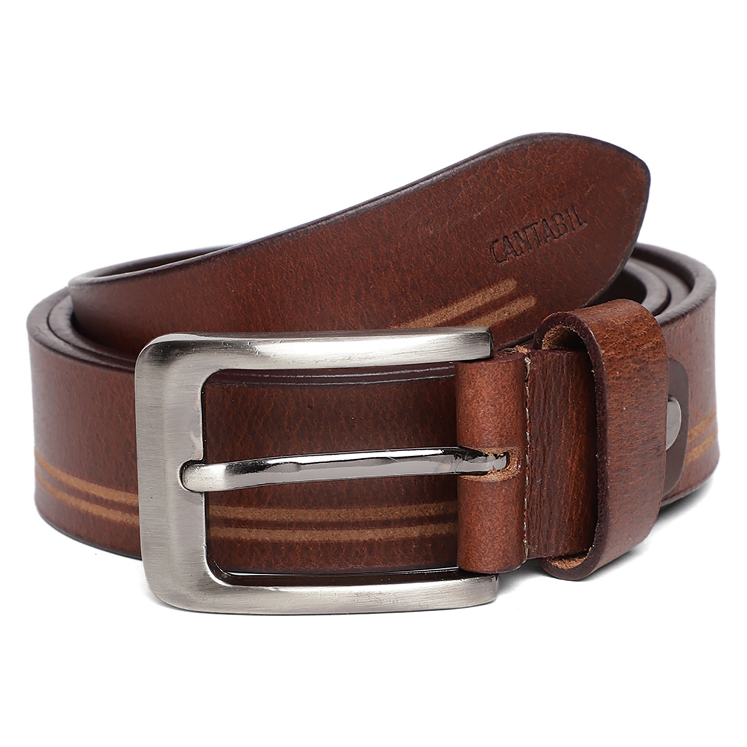 Cantabil Men Designer Brown Belt (6802257543307)