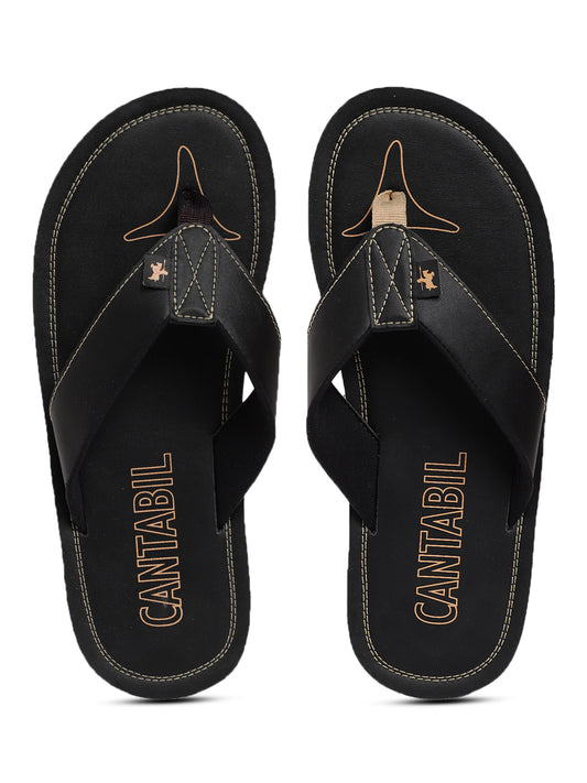 Cantabil Men Black Slipper (7067464204427)