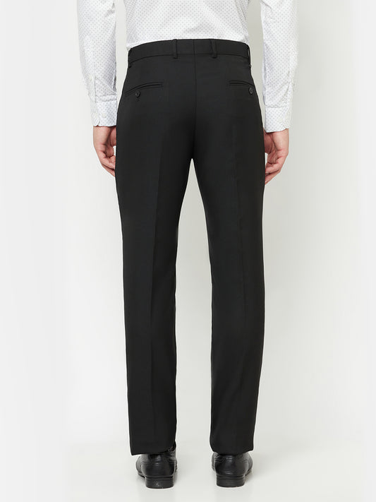 Cantabil Men's Black Formal Trousers (6827873075339)