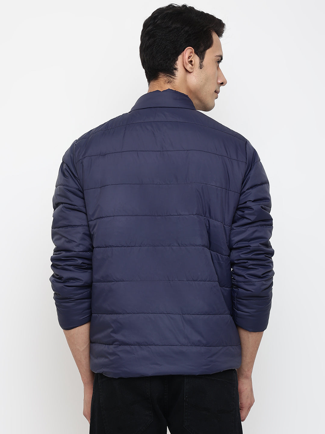 Cantabil Men Navy Blue Jacket (7047809204363)