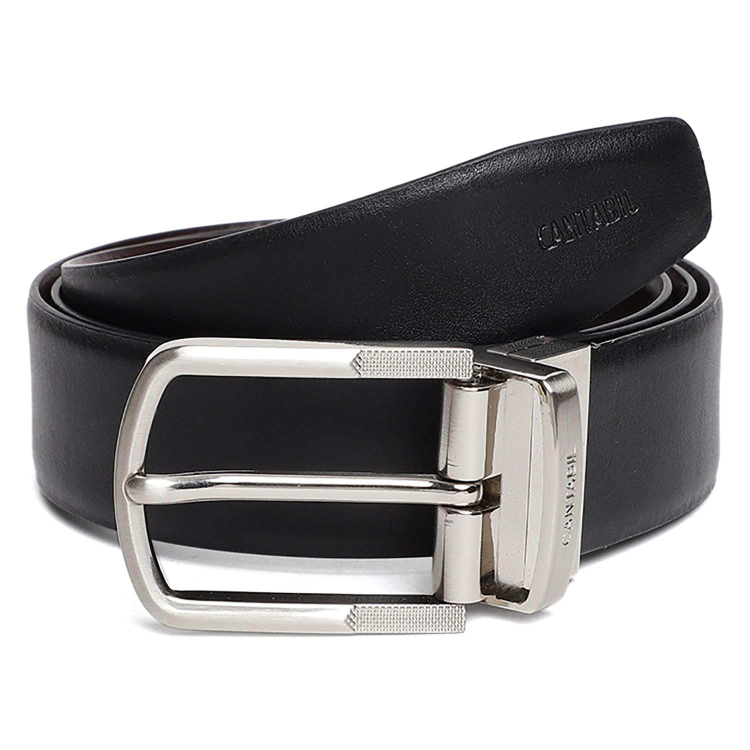 Cantabil Men Black Brown Belt (6802271797387)