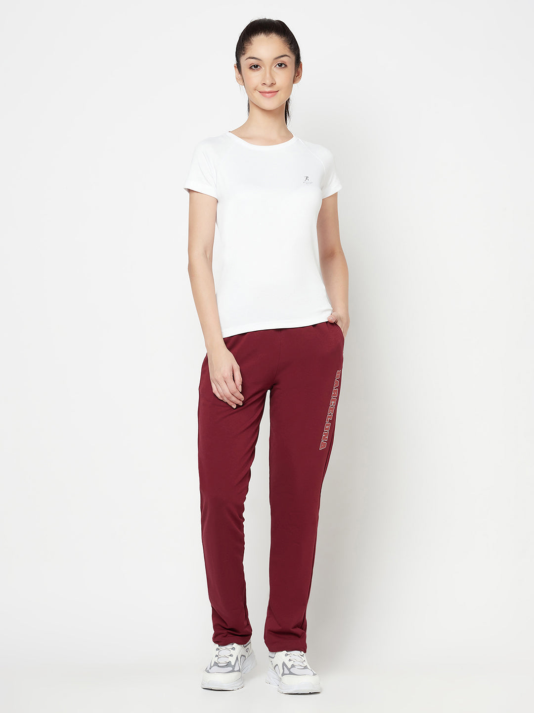 Cantabil Women's Wine Track Pant (6822506791051)