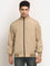 Cantabil Beige & Navy Blue Men's Reversible Jacket (6691248111755)