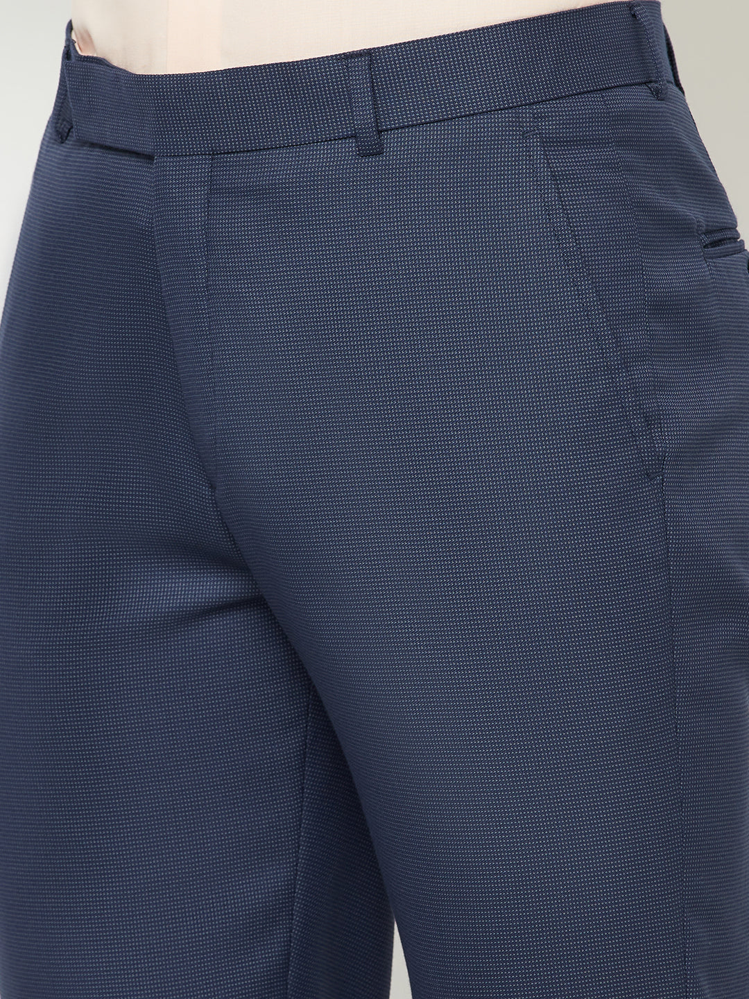 Cantabil Men's Navy Formal Trousers (6827928977547)