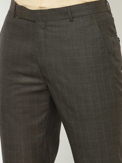 Cantabil Men's Brown Formal Trousers (6827876581515)