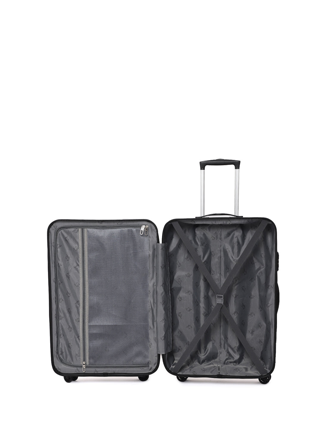 Cantabil Grey Hard 20 Inch Trolly Bag (7067898314891)