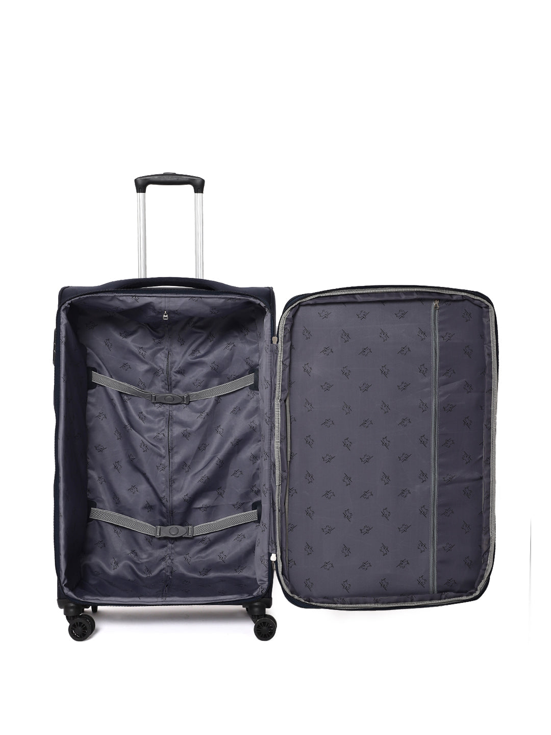 Cantabil Navy Soft 24 Inch Trolly Bag (7067941765259)