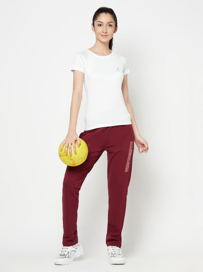 Cantabil Women's Wine Track Pant (6822506791051)