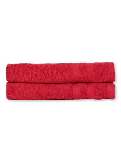 Cantabil Unisex Red Hand Towel (7042206171275)