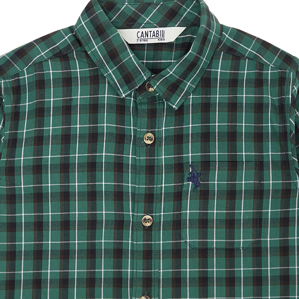 Cantabil Boys Green Shirt (6814795890827)