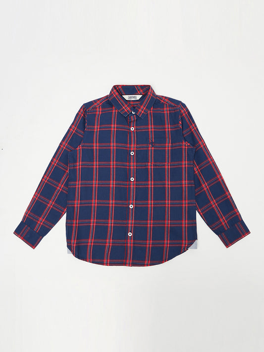 Cantabil Boys Navy Blue Shirt (6814821777547)