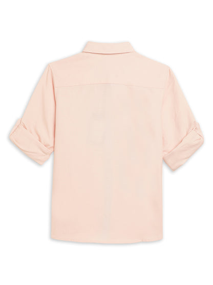 Cantabil Boy's Pink Full Sleeves Shirts (6771412435083)