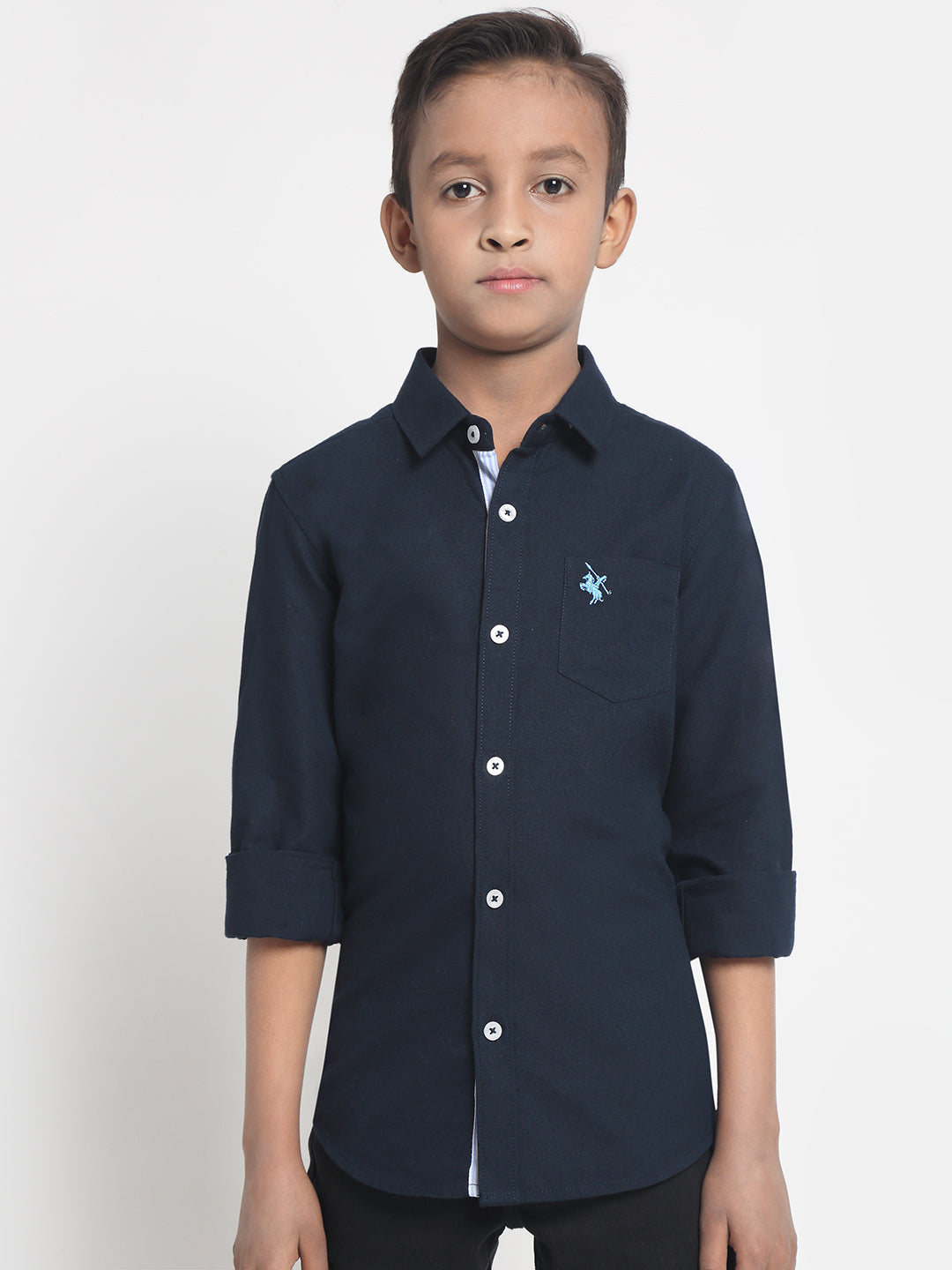 Cantabil Boys Navy Blue Shirt (6752614056075)