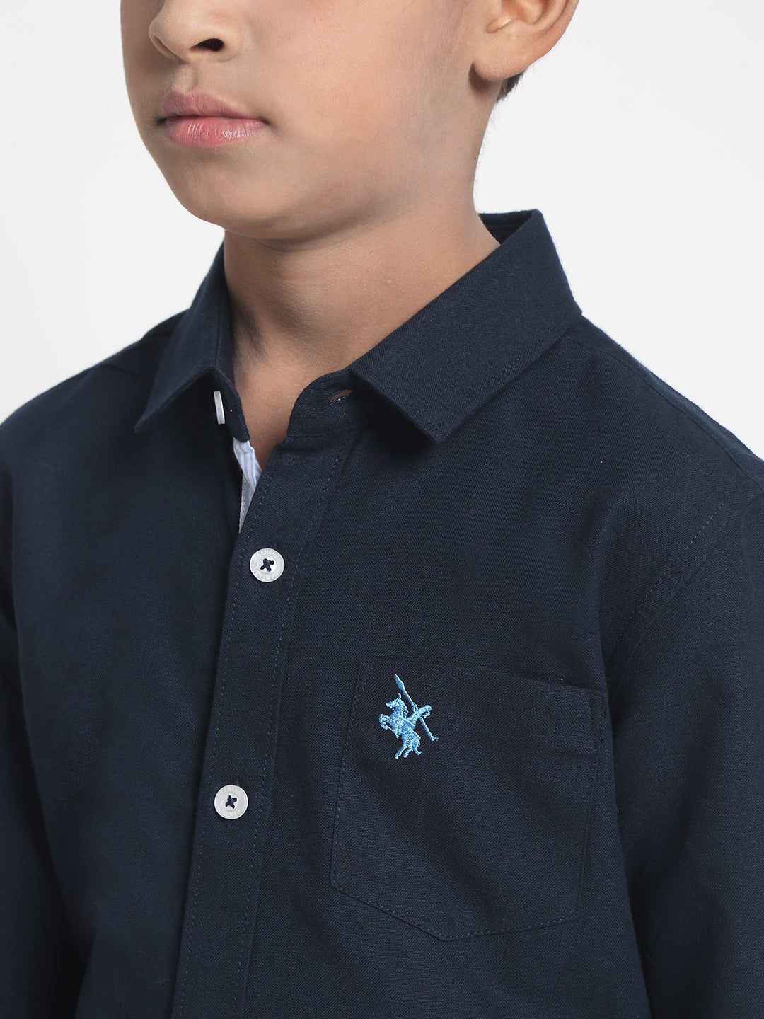 Cantabil Boys Navy Blue Shirt (6752614056075)