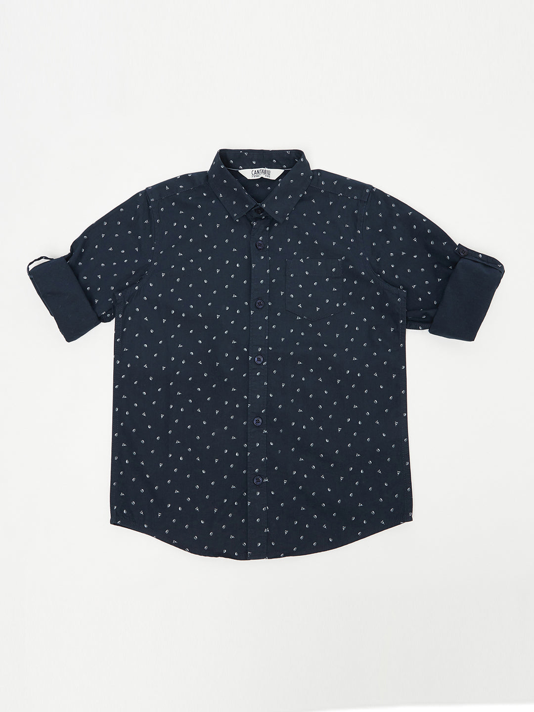 Cantabil Boys Navy Blue Shirt (6814783504523)