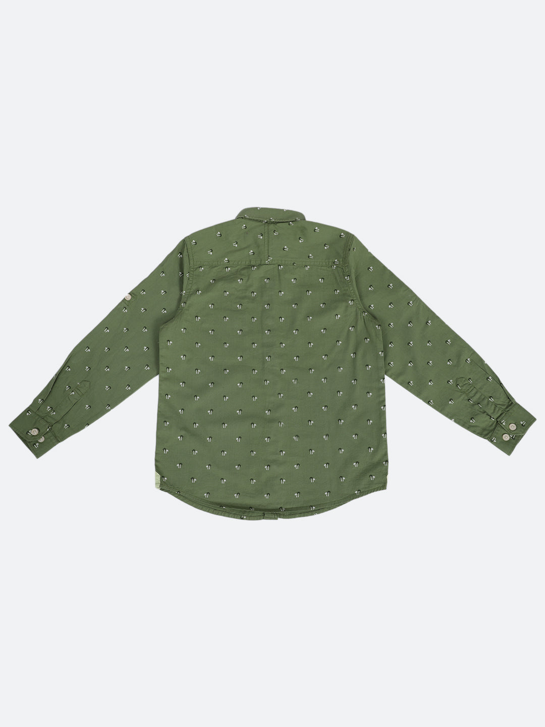 Cantabil Boy's Green Full Sleeves Shirts (6934445228171)