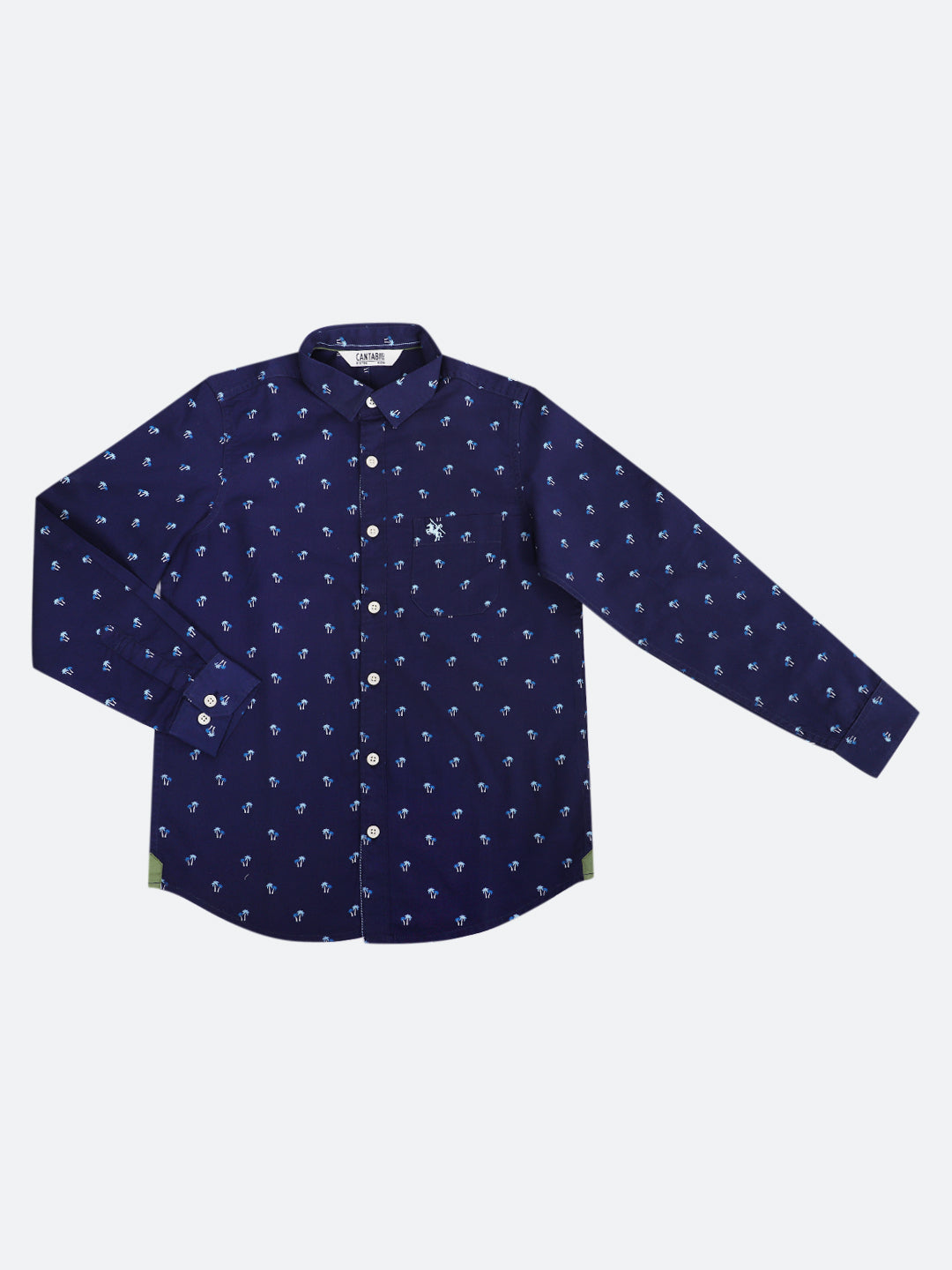 Cantabil Boy's Navy Full Sleeves Shirt (6934458433675)