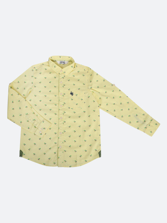 Cantabil Boy's Yellow Full Sleeves Shirt (6934447030411)