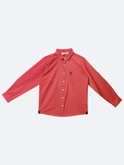 Cantabil Boy's Dark Peach Full Sleeves Shirt (6934478880907)