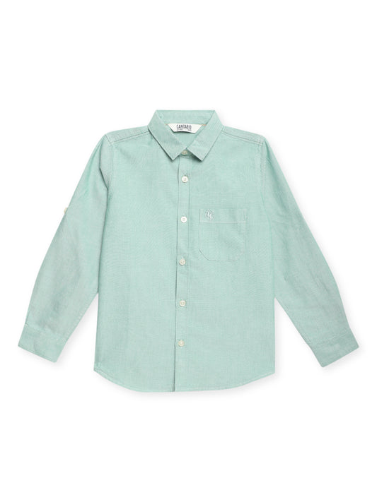 Cantabil Boys Green Shirt (7114284302475)