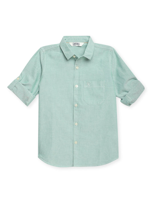 Cantabil Boys Green Shirt (7114284302475)