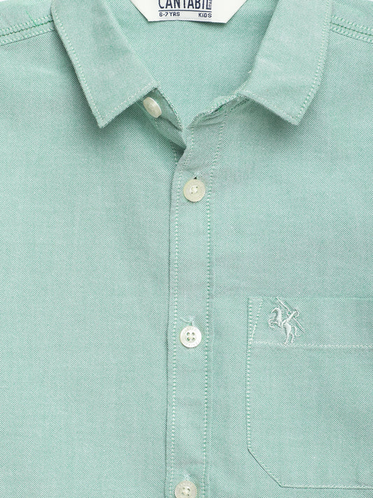 Cantabil Boys Green Shirt (7114284302475)