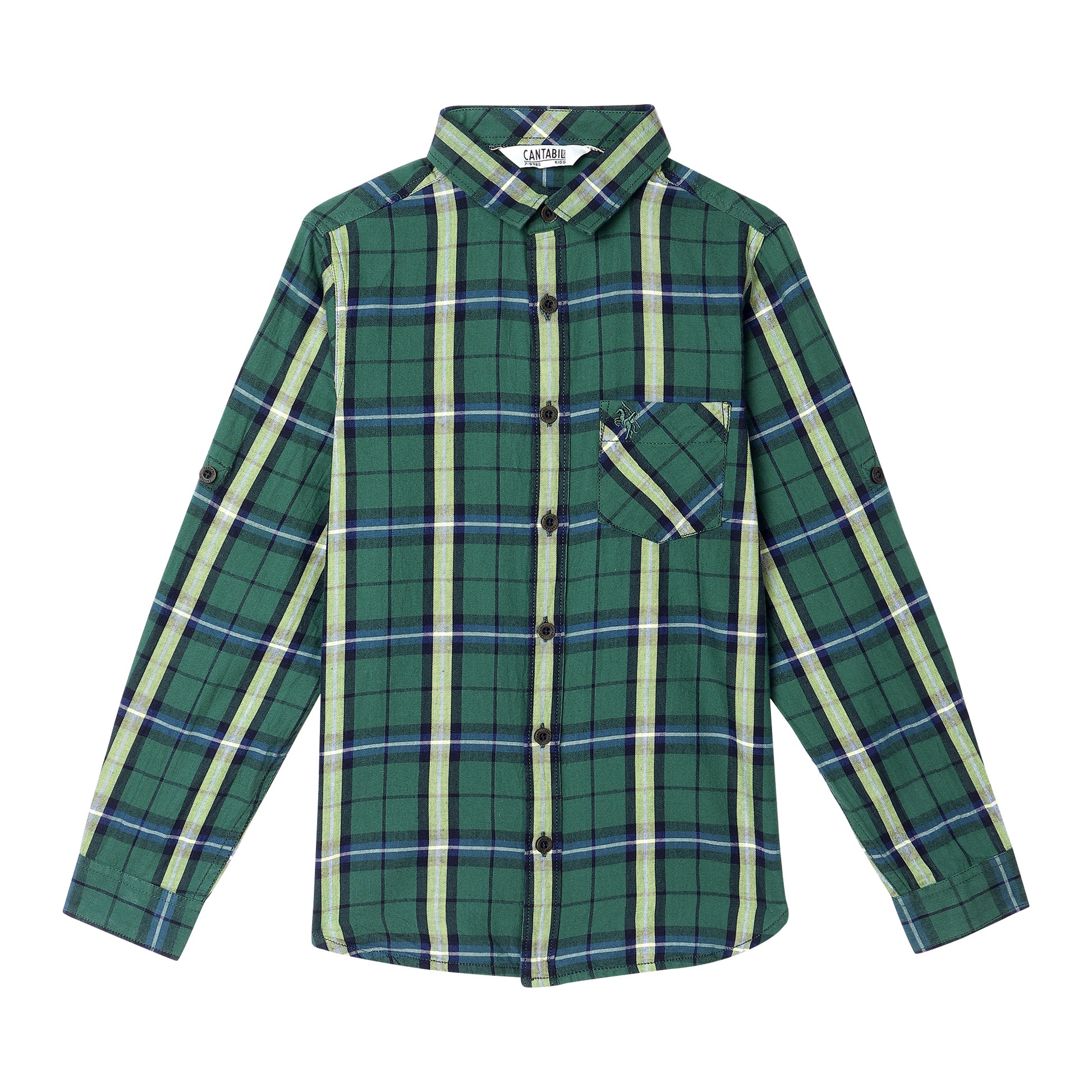 Cantabil Boys Green Shirt (7087096266891)