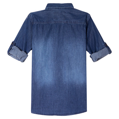 Cantabil Boys Indigo Blue Shirt (7087099347083)