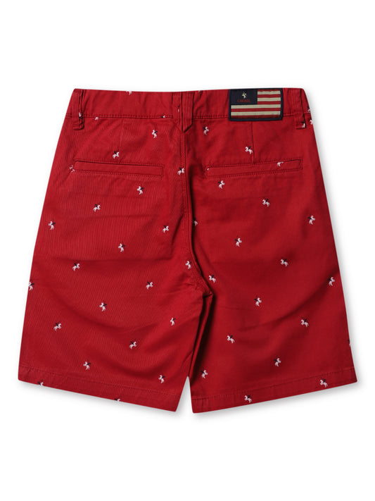 Cantabil Boy's Cotton Red Shorts (6996046381195)
