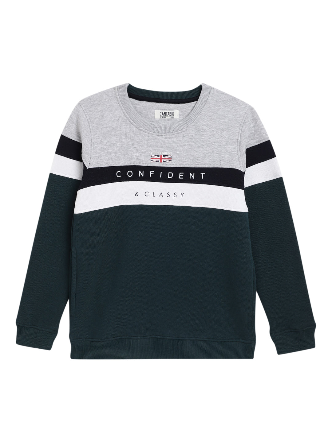 Cantabil Boys B.Green Sweatshirt (7062269427851)