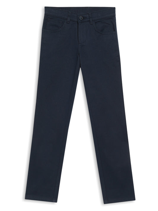 Cantabil Boy's Navy Blue Casual Trousers (6833225760907)