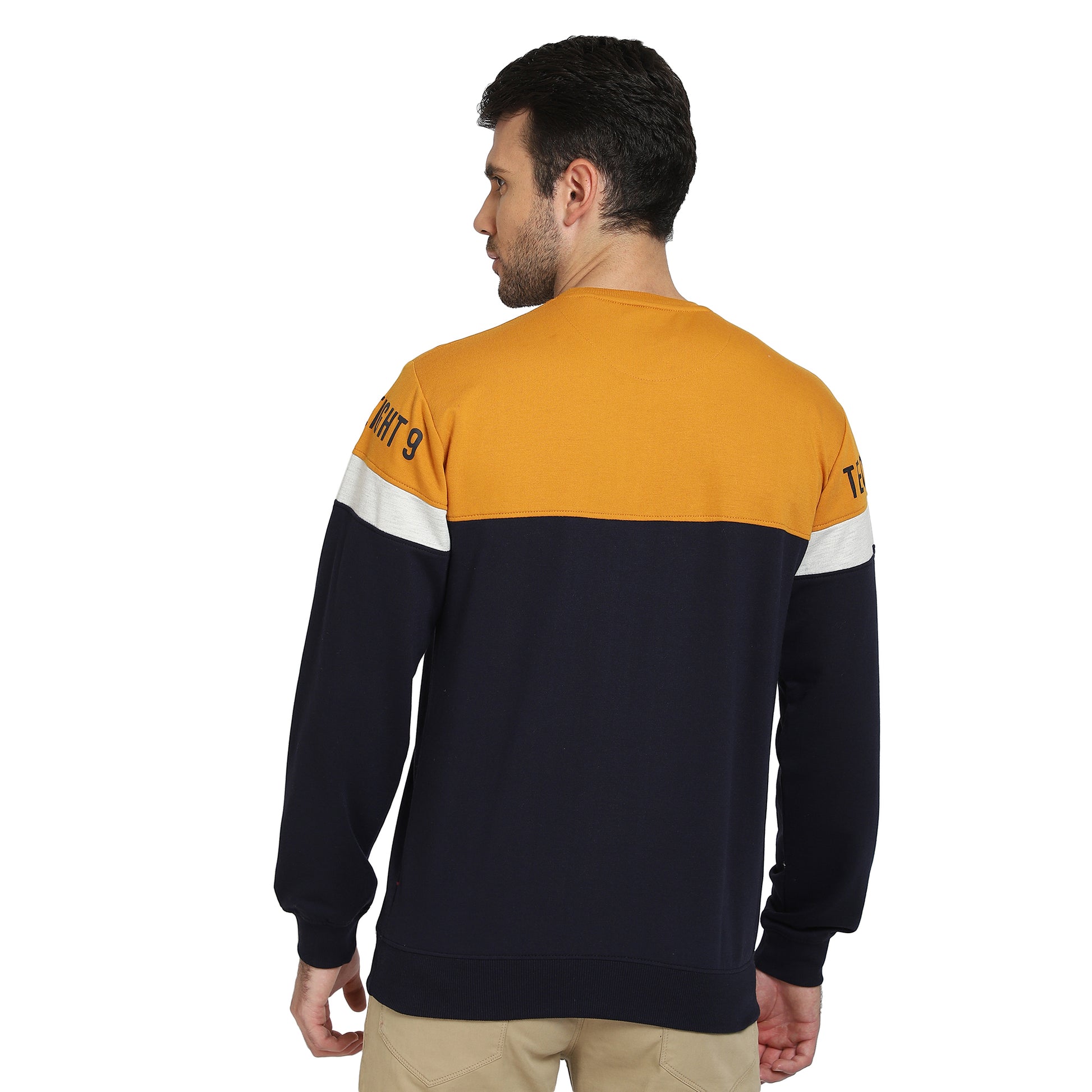 Cantabil Men Mustard Casual Sweatshirt (6699495522443)