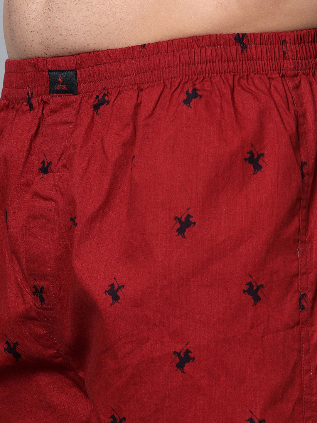 Cantabil Men Maroon Boxer (7121564893323)