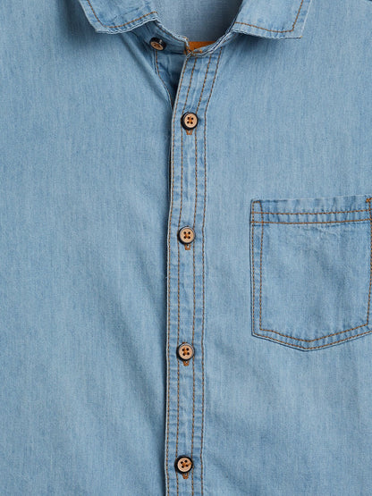 Cantabil Boys Light Blue Shirt (7092918288523)