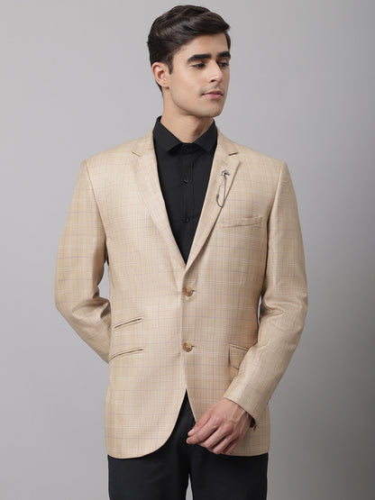 Cantabil Men Camel Formal Blazer (7043278831755)